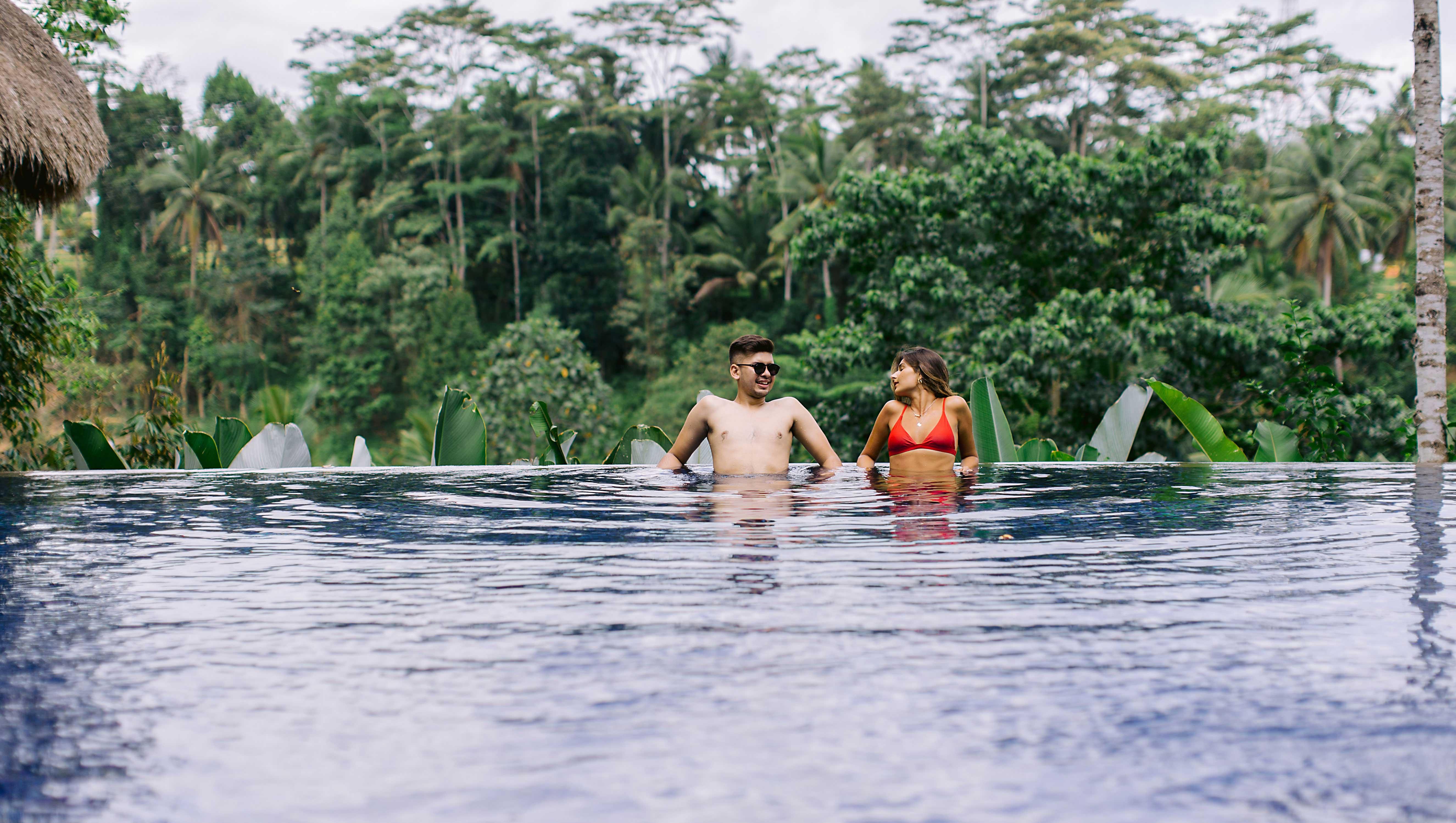 Tejaprana Resort & Spa Ubud Exteriér fotografie Tourists at the Blue Lagoon